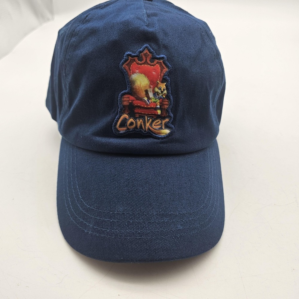 Conker Hat Cap Strap Back Mens One Size Navy Blue LootGaming Video Game